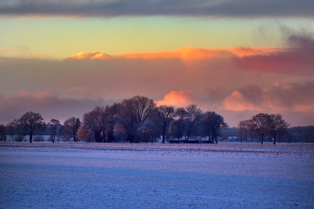 Dramatik beim Sonnenuntergang ...